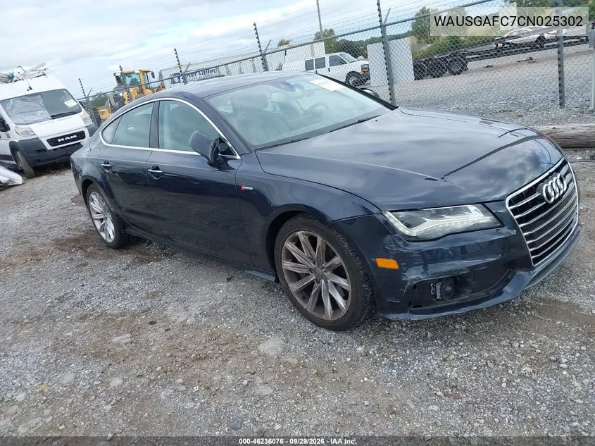 AUDI A7 2012, VIN WAUSGAFC7CN025302