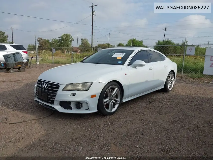 2013 AUDI A7 VIN WAU3GAFC0DN036227 — фото 2