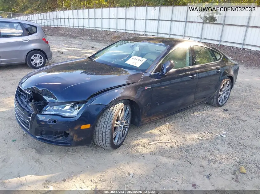 2015 AUDI A7 VIN WAUWGAFC0FN032033 — фото 2