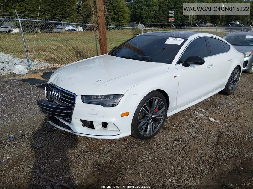 2016 AUDI A7 VIN WAUWGAFC4GN015222 — фото 2
