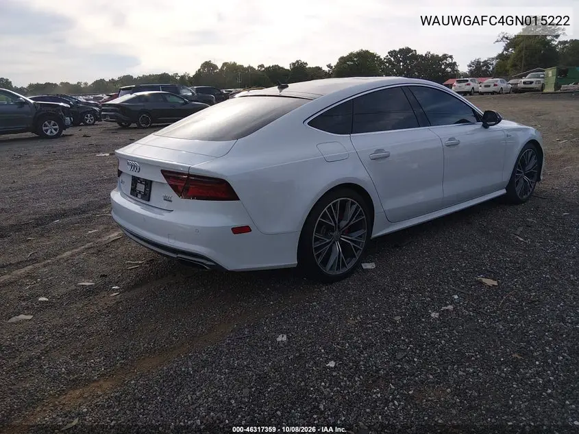 2016 AUDI A7 VIN WAUWGAFC4GN015222 — фото 4