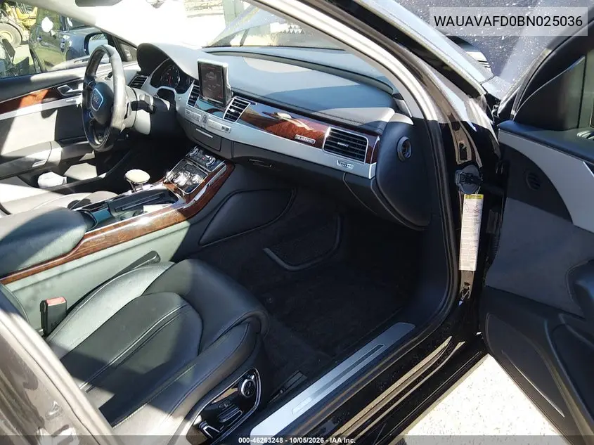 2011 AUDI A8 VIN WAUAVAFD0BN025036 — фото 5
