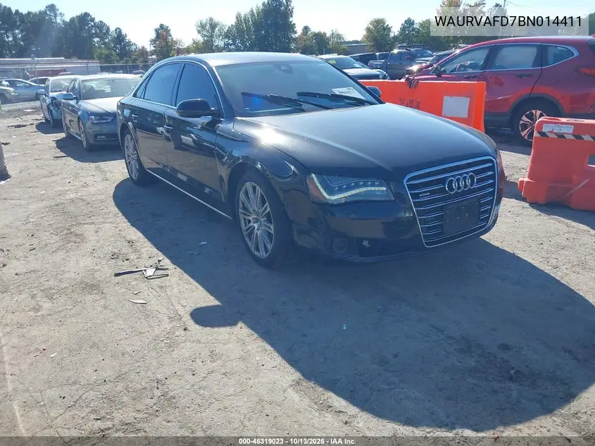 AUDI A8 2011, VIN WAURVAFD7BN014411
