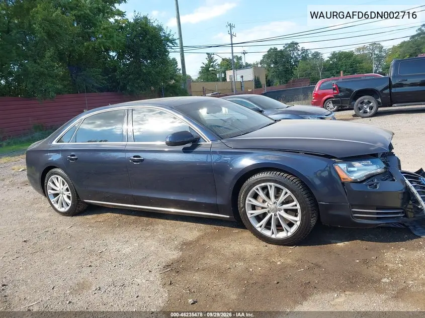 2013 AUDI A8 VIN WAURGAFD6DN002716 — фото 13