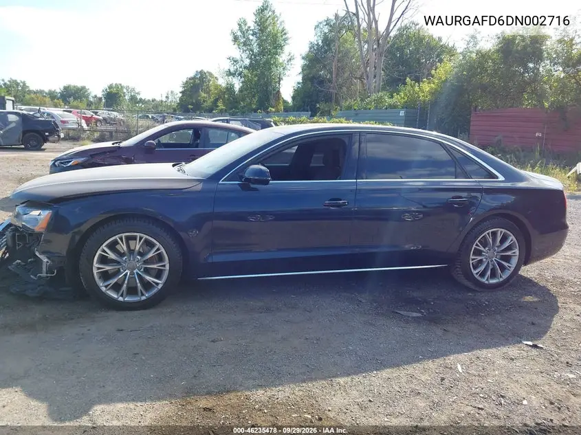 2013 AUDI A8 VIN WAURGAFD6DN002716 — фото 14