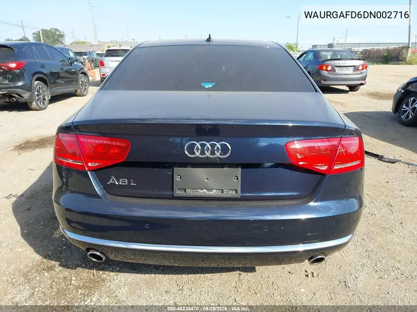 2013 AUDI A8 VIN WAURGAFD6DN002716 — фото 16