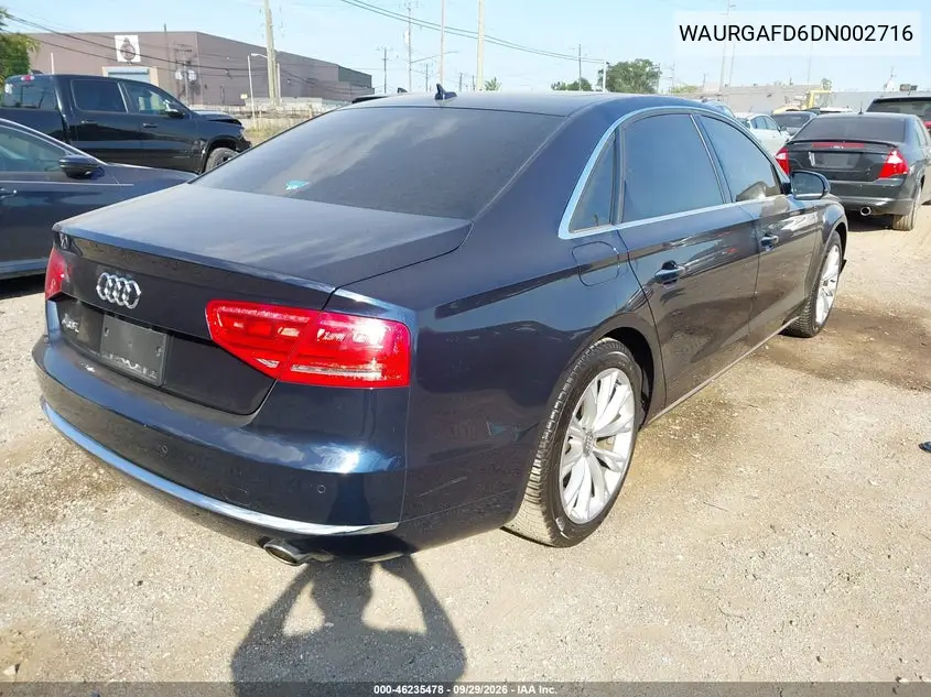 2013 AUDI A8 VIN WAURGAFD6DN002716 — фото 4