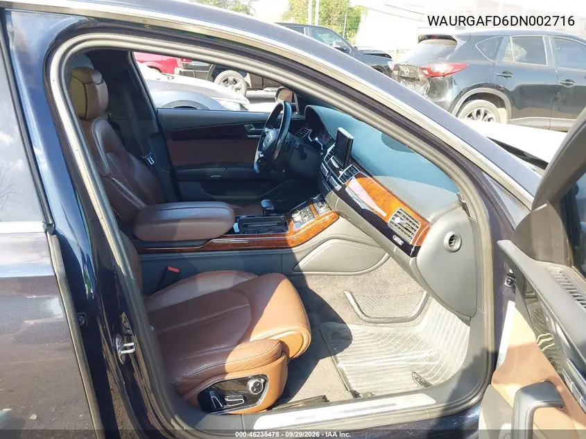2013 AUDI A8 VIN WAURGAFD6DN002716 — фото 5