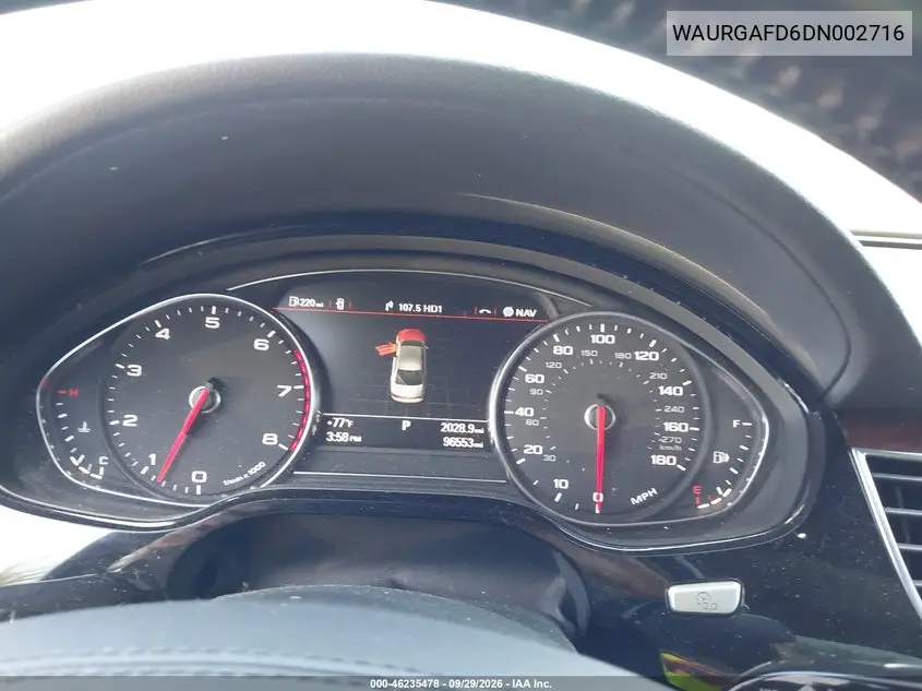 2013 AUDI A8 VIN WAURGAFD6DN002716 — фото 7