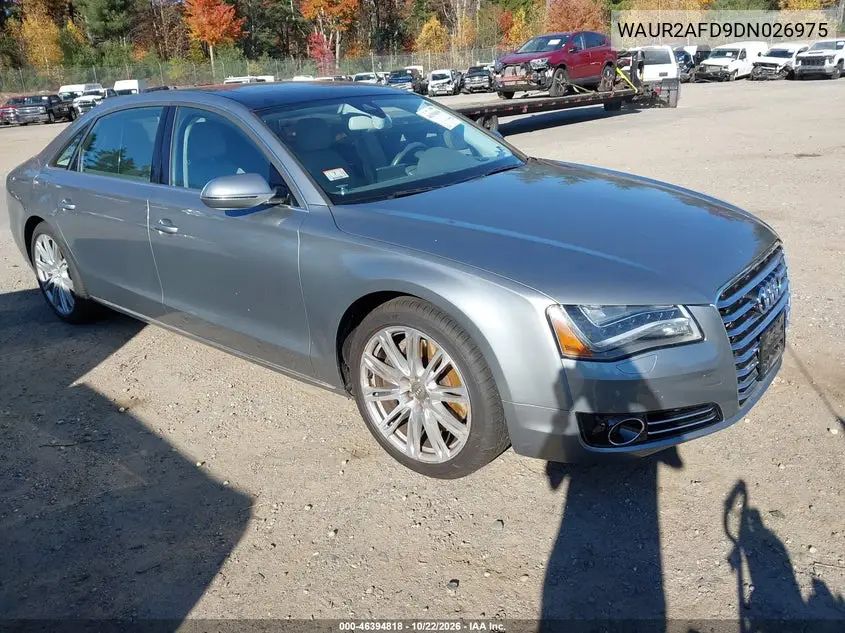AUDI A8 2013, VIN WAUR2AFD9DN026975
