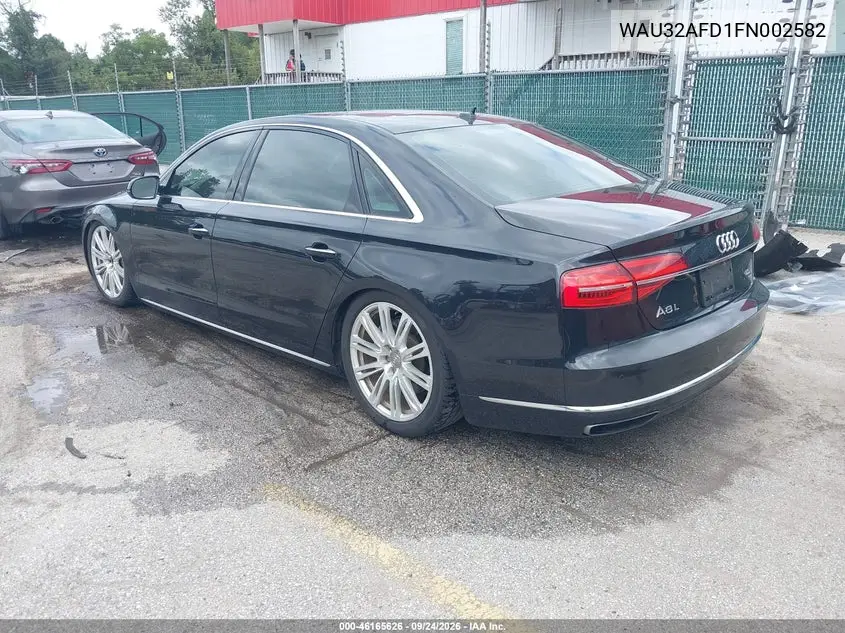 2015 AUDI A8 VIN WAU32AFD1FN002582 — фото 3