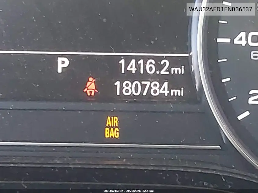 2015 AUDI A8 VIN WAU32AFD1FN036537 — фото 15