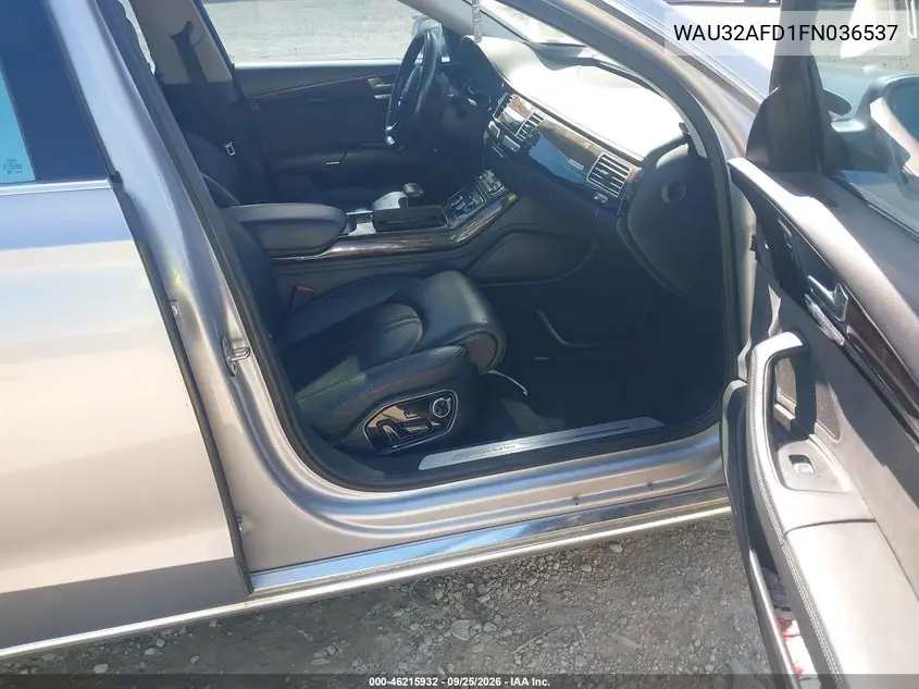 2015 AUDI A8 VIN WAU32AFD1FN036537 — фото 6