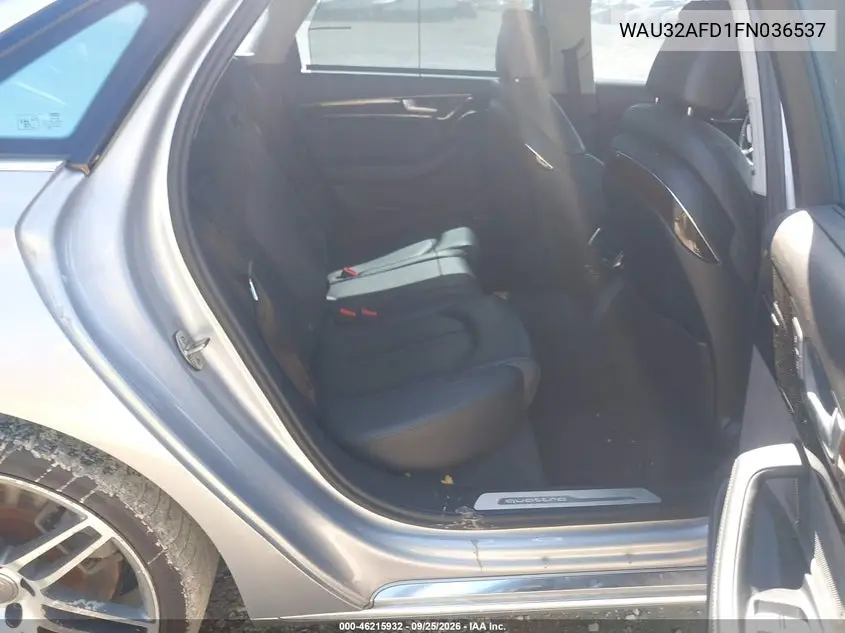 2015 AUDI A8 VIN WAU32AFD1FN036537 — фото 9