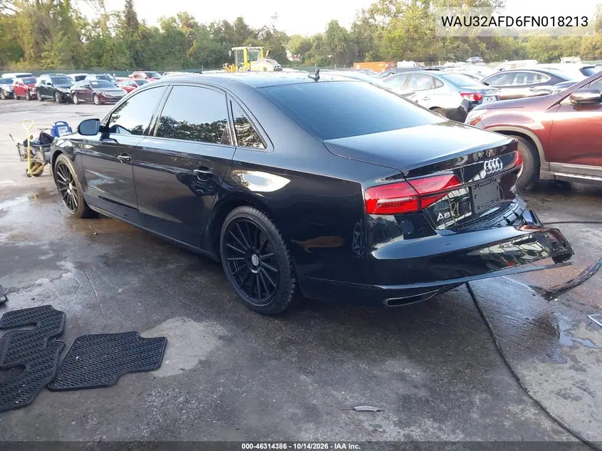 2015 AUDI A8 VIN WAU32AFD6FN018213 — фото 3