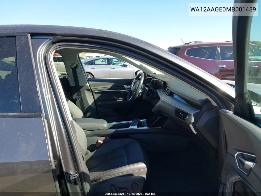 2021 AUDI E-TRON SPORTBACK VIN WA12AAGE0MB001439 — фото 5