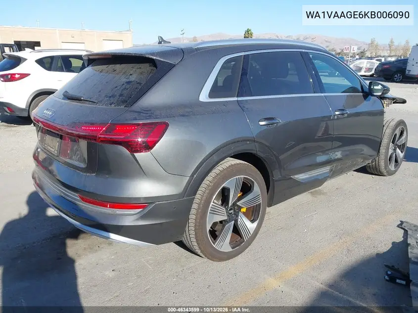 2019 AUDI E-TRON VIN WA1VAAGE6KB006090 — фото 4