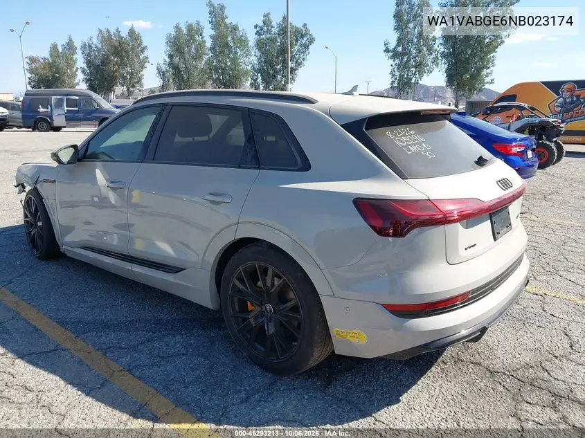 2022 AUDI E-TRON VIN WA1VABGE6NB023174 — фото 3
