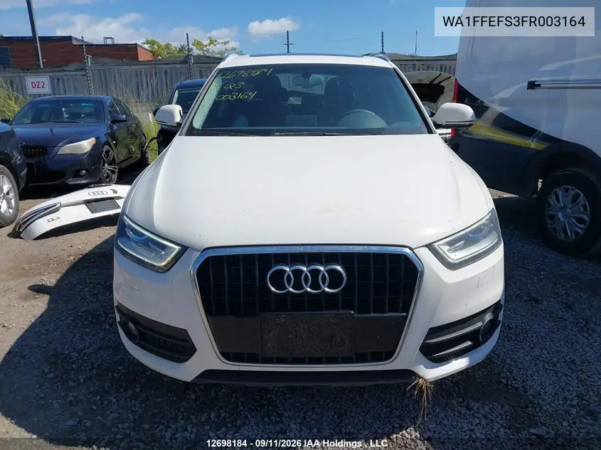 2015 AUDI Q3 VIN WA1FFEFS3FR003164 — фото 12