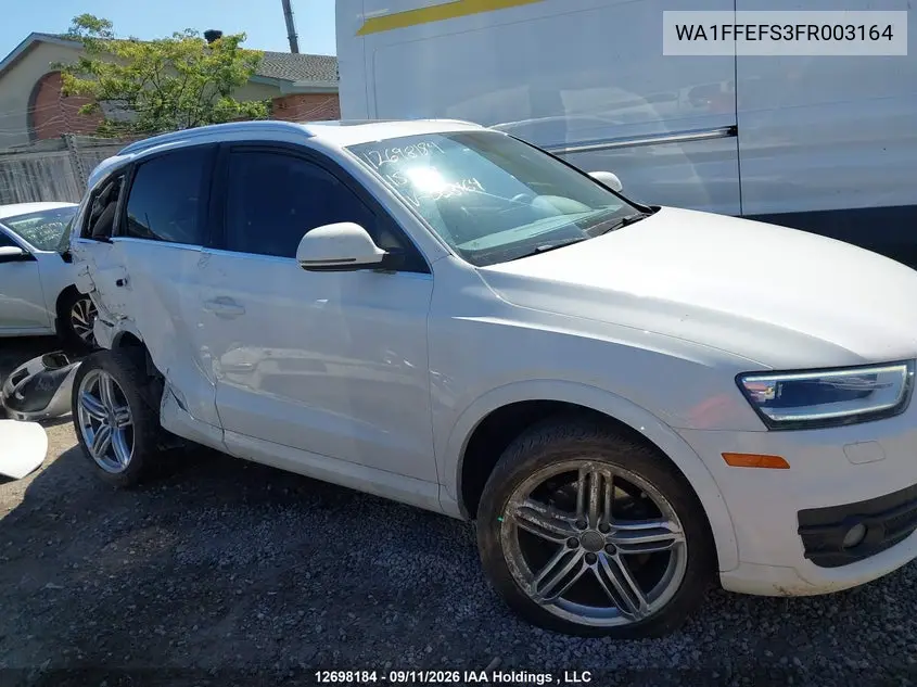 2015 AUDI Q3 VIN WA1FFEFS3FR003164 — фото 13