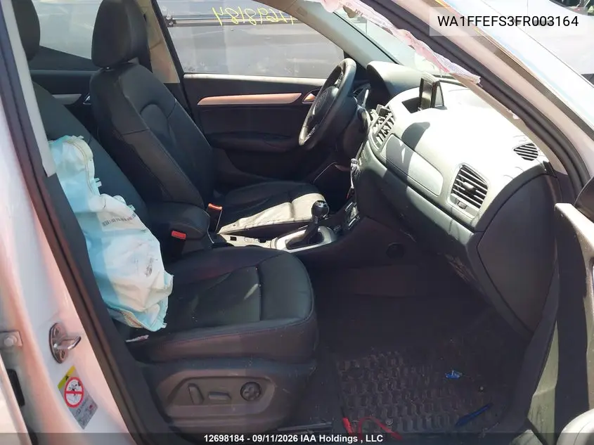 2015 AUDI Q3 VIN WA1FFEFS3FR003164 — фото 5
