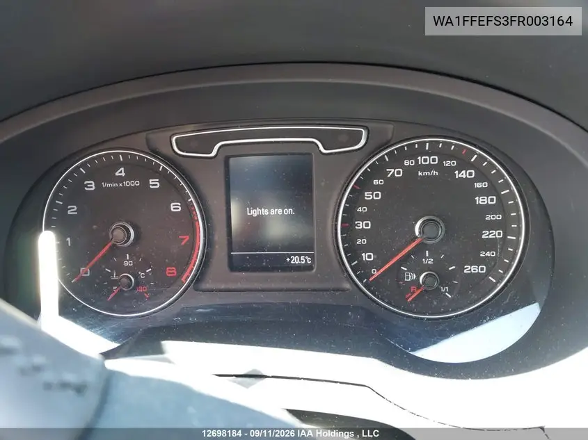 2015 AUDI Q3 VIN WA1FFEFS3FR003164 — фото 7