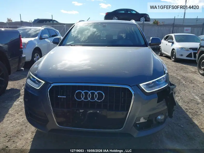 2015 AUDI Q3 VIN WA1GFEFS0FR014420 — фото 12