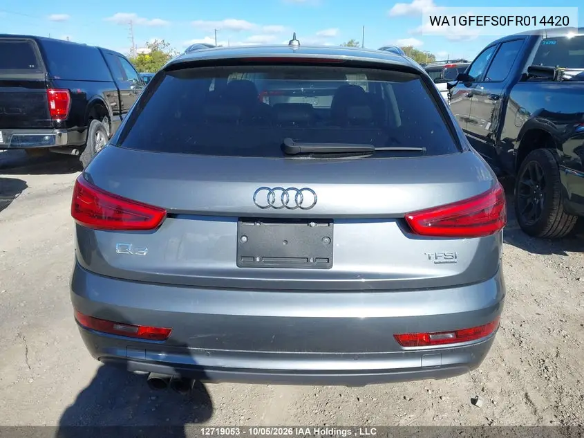 2015 AUDI Q3 VIN WA1GFEFS0FR014420 — фото 16