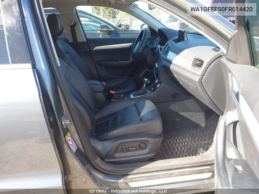 2015 AUDI Q3 VIN WA1GFEFS0FR014420 — фото 5
