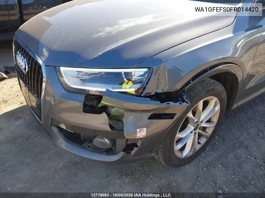 2015 AUDI Q3 VIN WA1GFEFS0FR014420 — фото 6