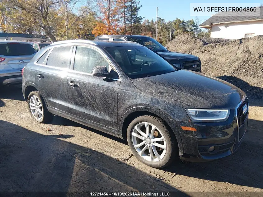 2015 AUDI Q3 VIN WA1GFEFS1FR004866 — фото 13
