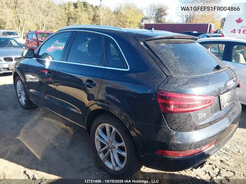 2015 AUDI Q3 VIN WA1GFEFS1FR004866 — фото 14