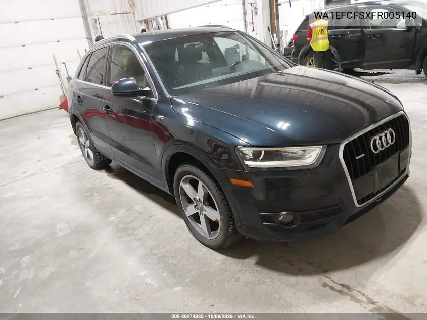 AUDI Q3 2015, VIN WA1EFCFSXFR005140