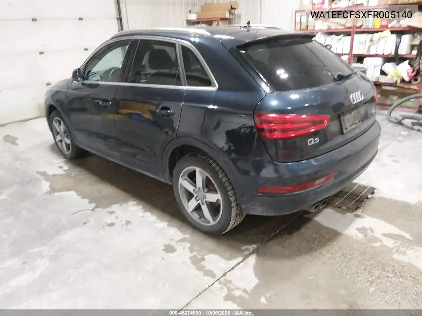 2015 AUDI Q3 VIN WA1EFCFSXFR005140 — фото 3