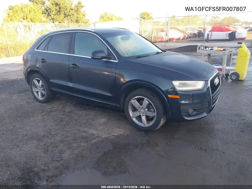 AUDI Q3 2015, VIN WA1GFCFS5FR007807