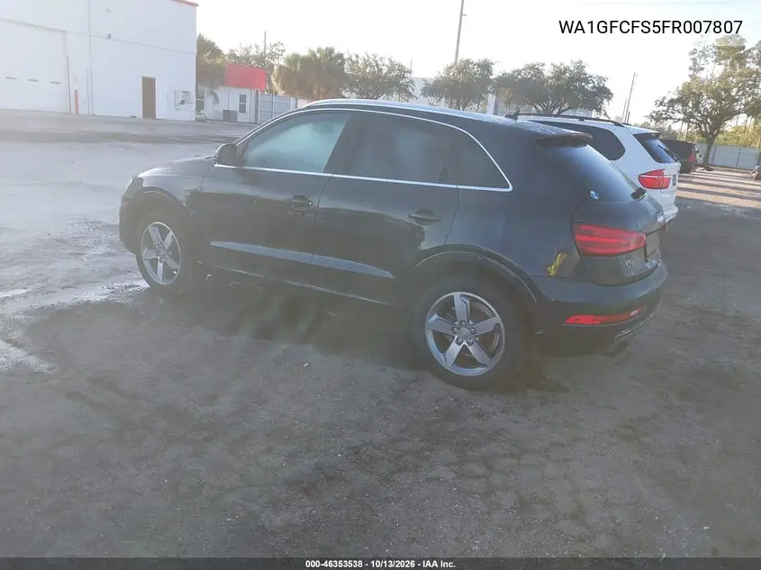 2015 AUDI Q3 VIN WA1GFCFS5FR007807 — фото 3