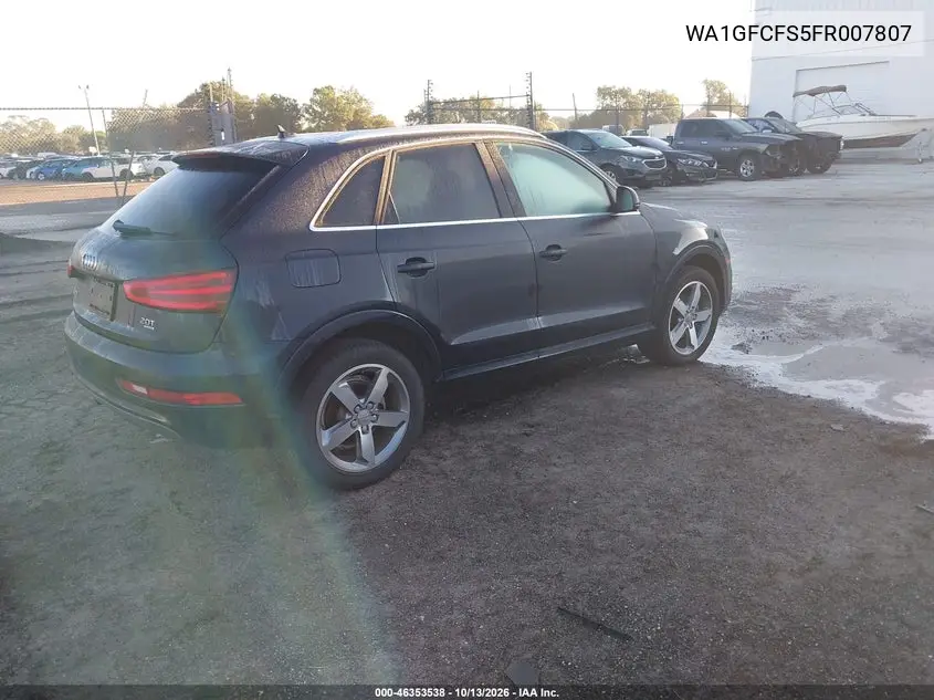 2015 AUDI Q3 VIN WA1GFCFS5FR007807 — фото 4