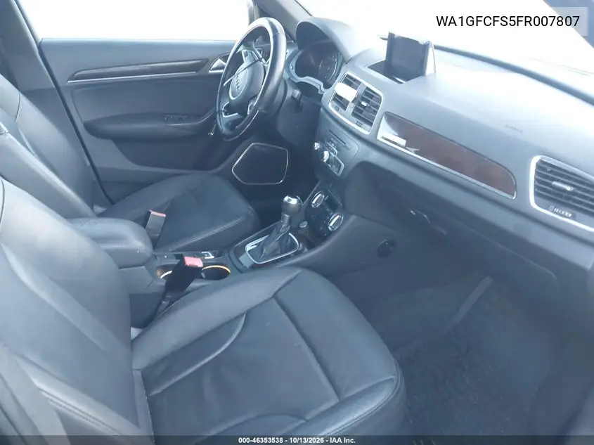 2015 AUDI Q3 VIN WA1GFCFS5FR007807 — фото 5