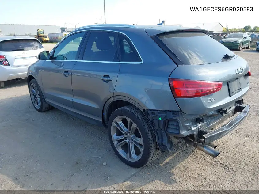 2016 AUDI Q3 VIN WA1GFCFS6GR020583 — фото 3