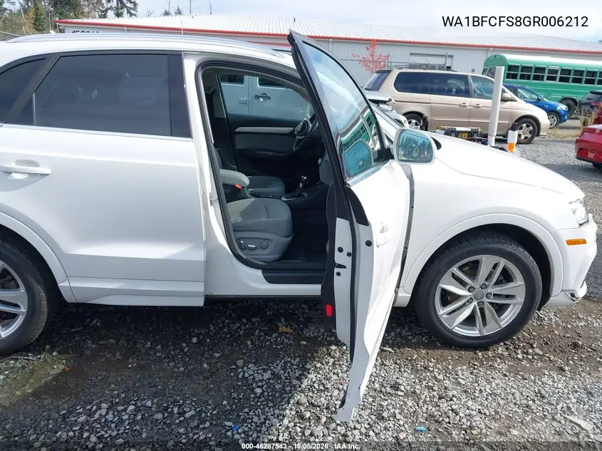 2016 AUDI Q3 VIN WA1BFCFS8GR006212 — фото 5