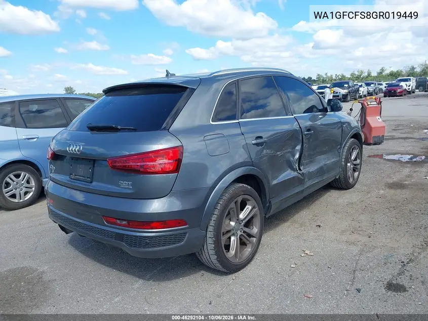 2016 AUDI Q3 VIN WA1GFCFS8GR019449 — фото 4