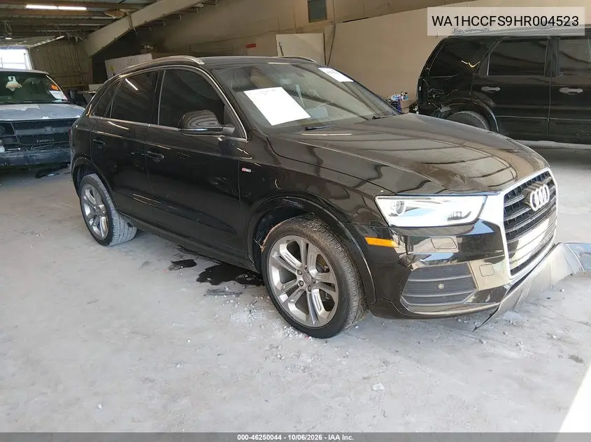 AUDI Q3 2017, VIN WA1HCCFS9HR004523
