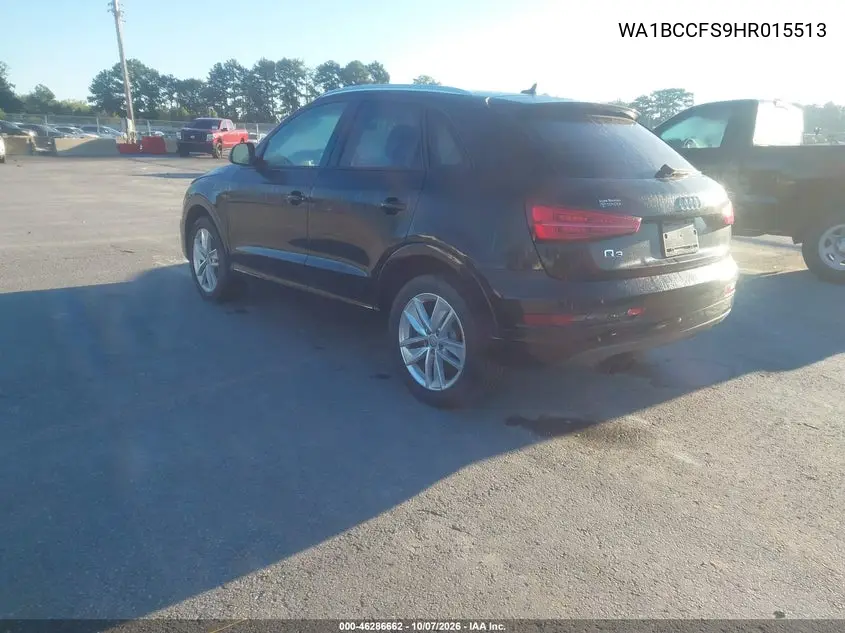 2017 AUDI Q3 VIN WA1BCCFS9HR015513 — фото 3