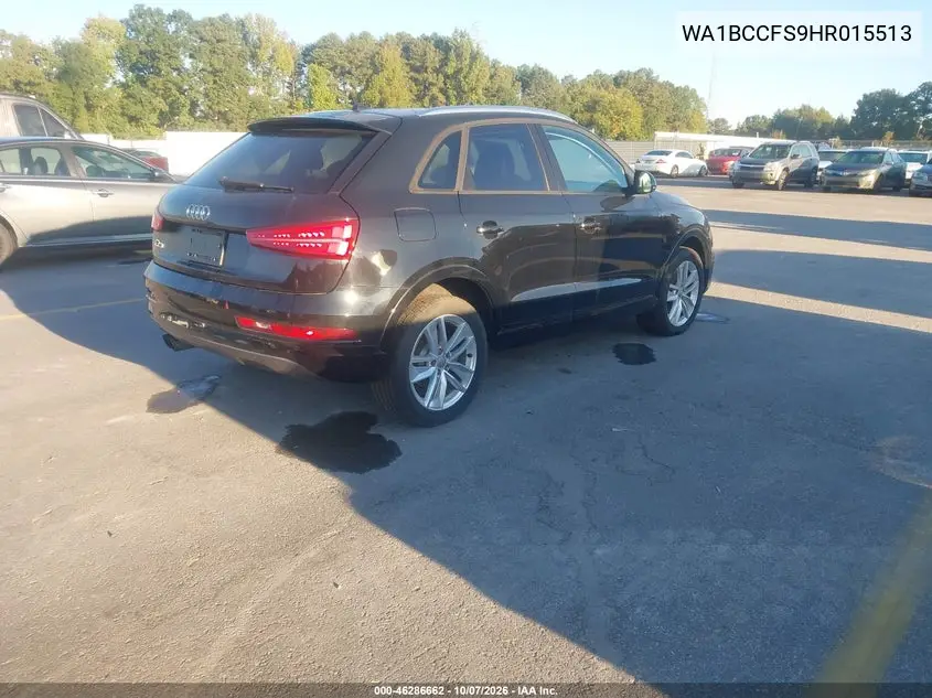 2017 AUDI Q3 VIN WA1BCCFS9HR015513 — фото 4
