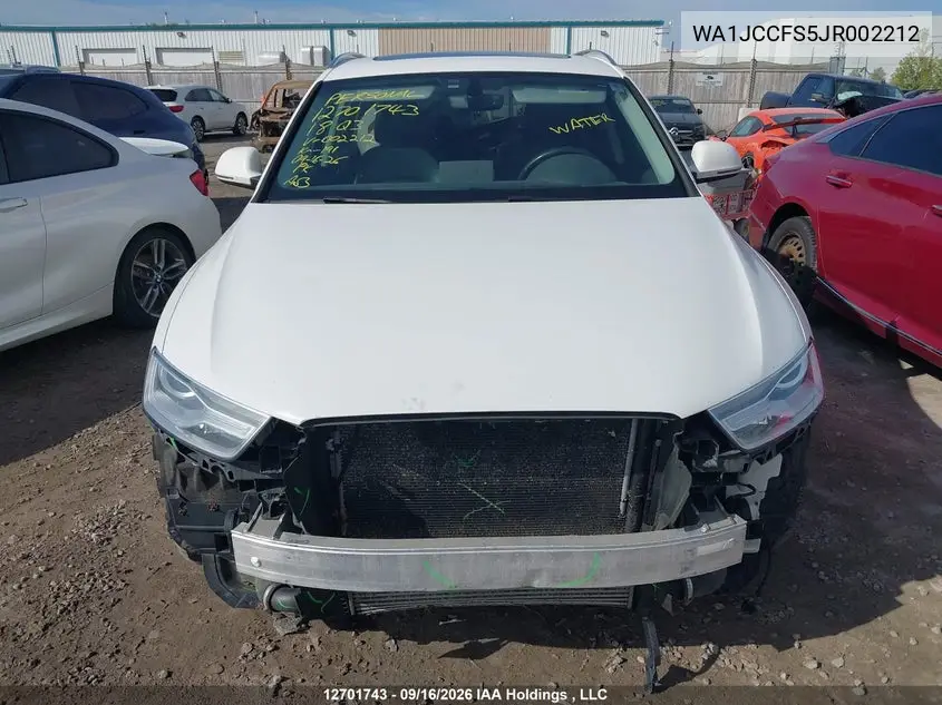 2018 AUDI Q3 VIN WA1JCCFS5JR002212 — фото 13