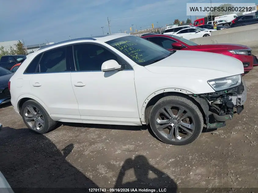 2018 AUDI Q3 VIN WA1JCCFS5JR002212 — фото 14