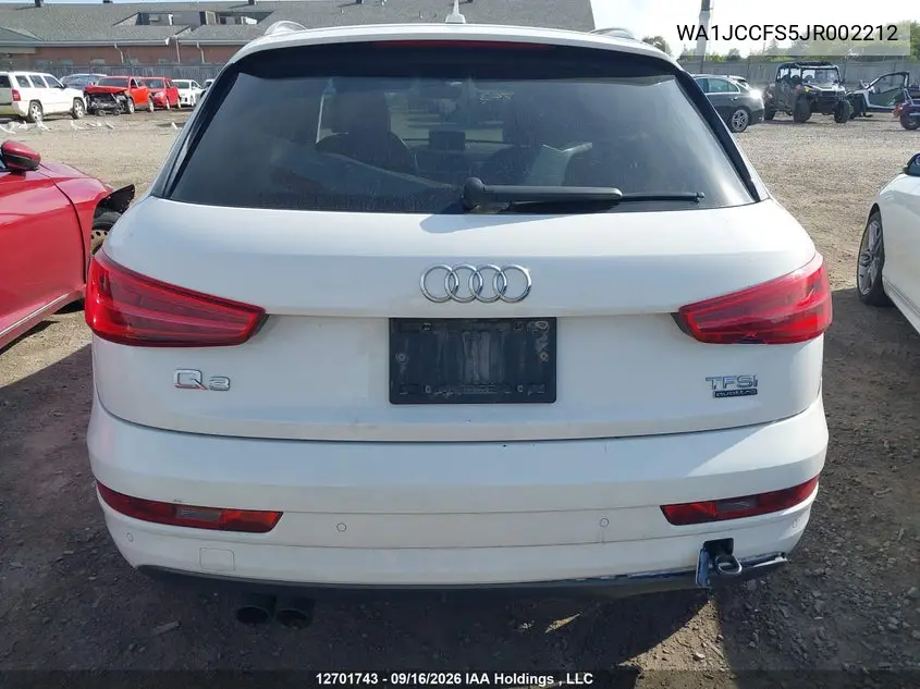 2018 AUDI Q3 VIN WA1JCCFS5JR002212 — фото 17