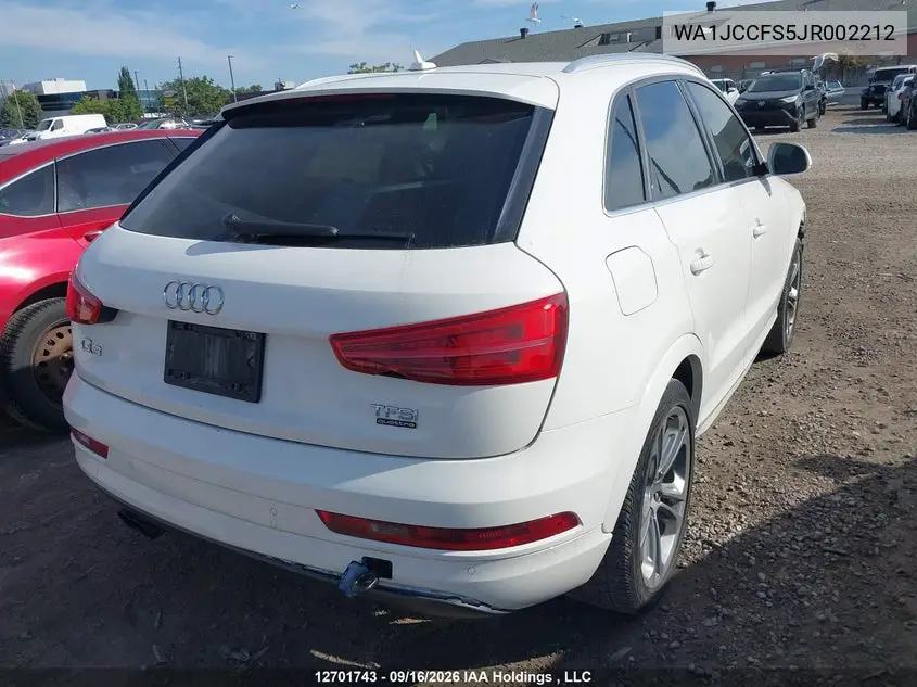 2018 AUDI Q3 VIN WA1JCCFS5JR002212 — фото 4