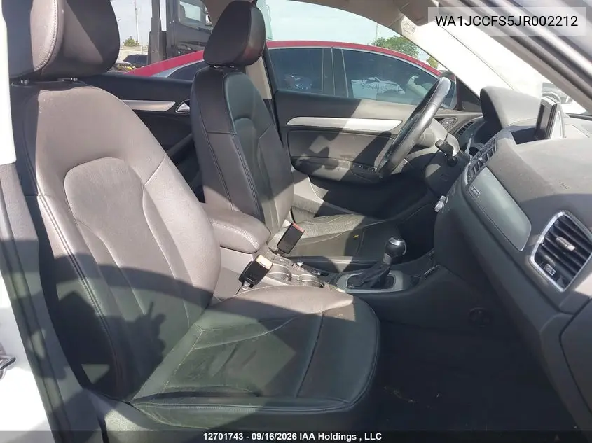 2018 AUDI Q3 VIN WA1JCCFS5JR002212 — фото 5
