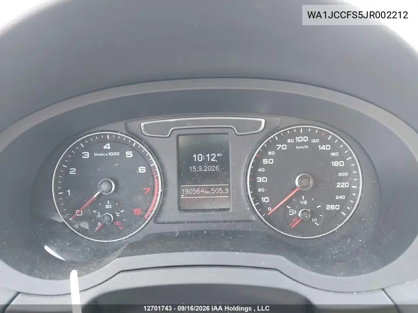 2018 AUDI Q3 VIN WA1JCCFS5JR002212 — фото 7
